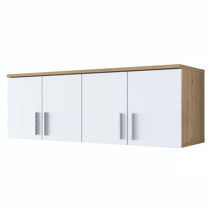Hanah Home Armario de Pared Nogal y Blanco Hanah Home Armario de Pared Nogal y Blanco